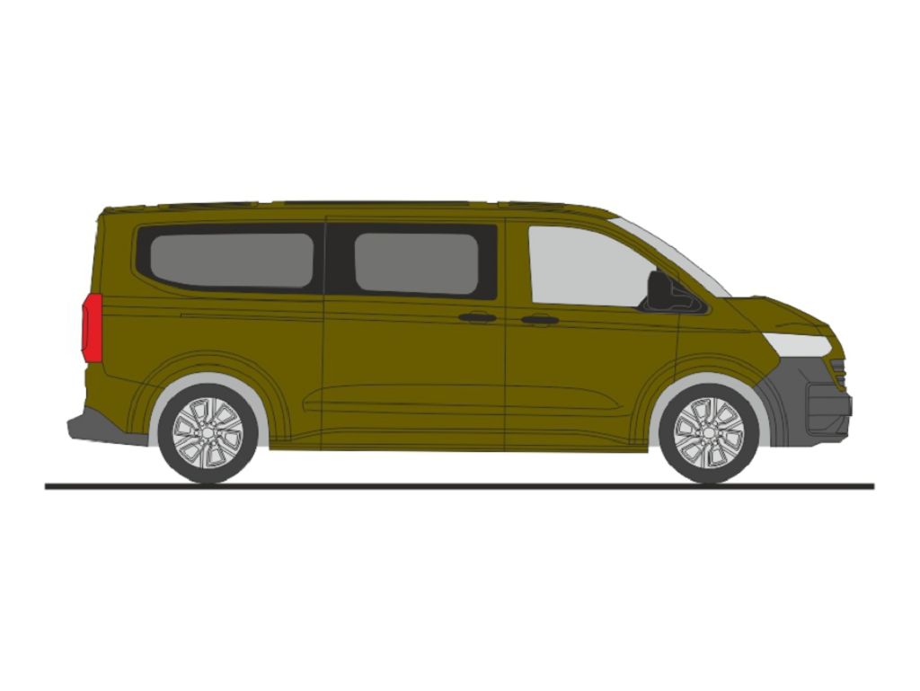 Rietze 11721 - Volkswagen Transporter T7 Bus LR FD warm green metallic