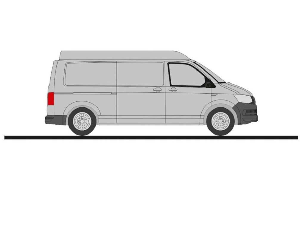 Rietze 11614 - Volkswagen T6 LR Kasten MD reflex silver