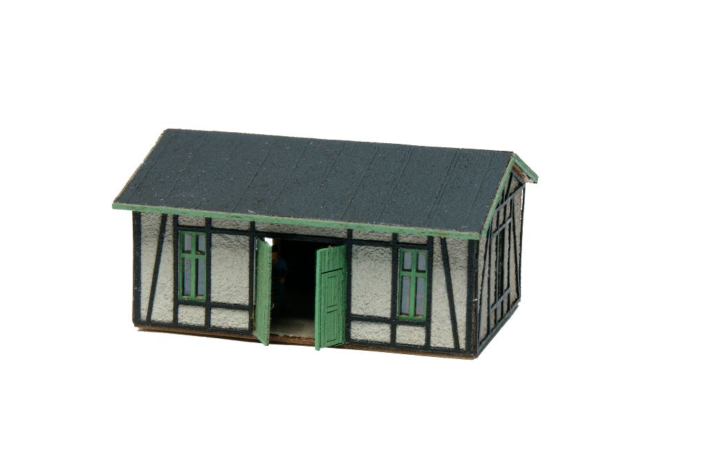 Vollmer 49590 - Z Workshop with plastered/timber-framed facade - Polyplate kit