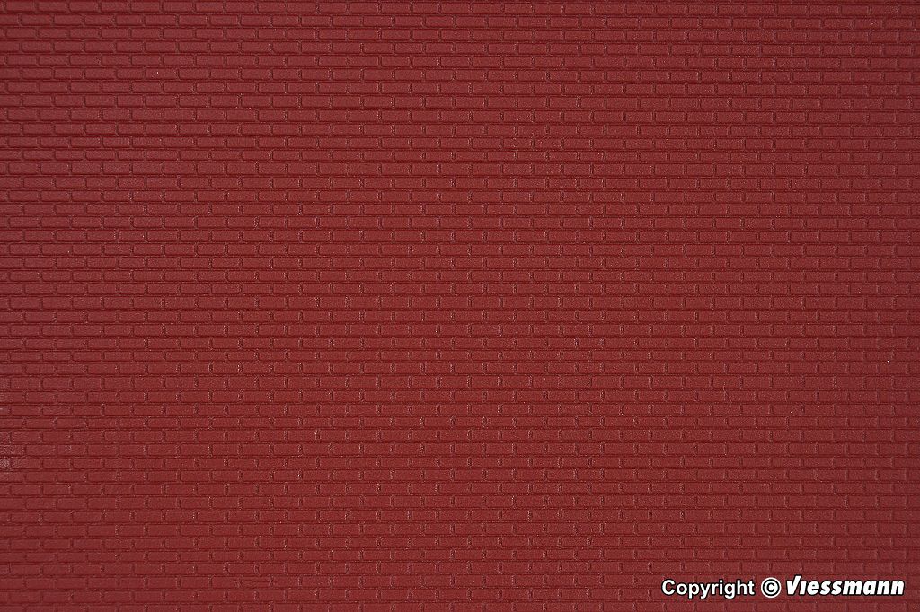 Kibri 34122 - H0 brick wall panel, L approx. 20 x W 12 cm