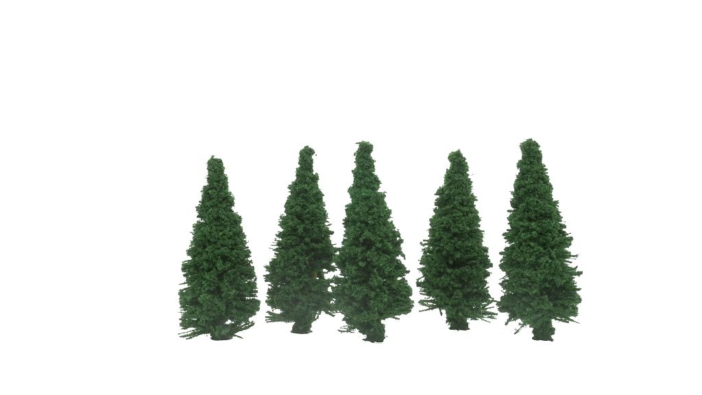 Vollmer 48405 - Fir tree 5 cm, 5 pieces
