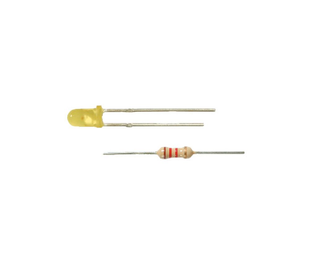 Viessmann 3551 - Yellow LED Ø 3 mm, incl. resistors, 4 pieces