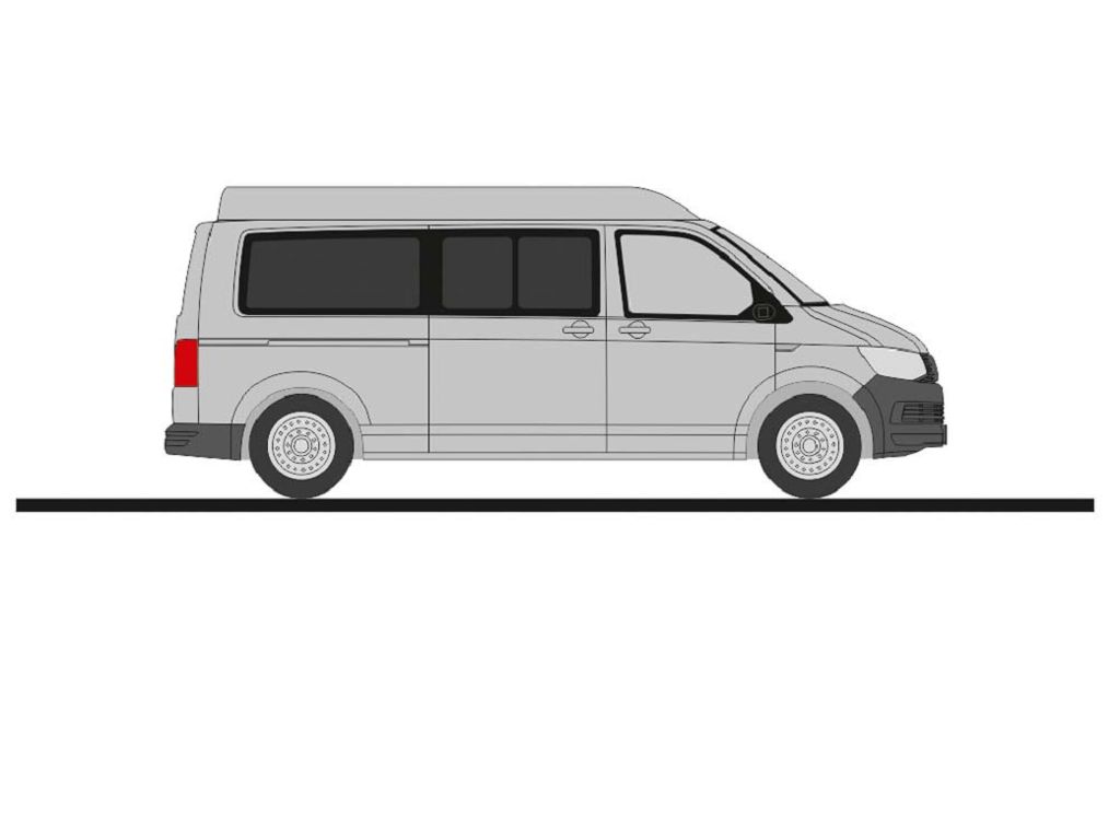 Rietze 11616 - Volkswagen T6 LR Bus MD reflex silver