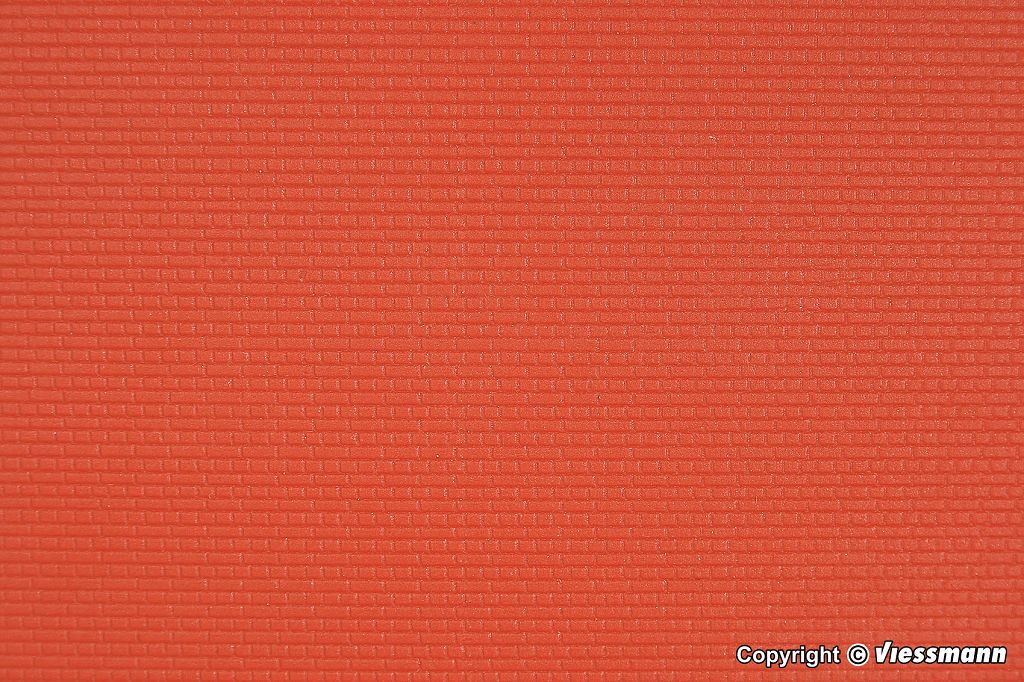 Kibri 34147 - H0 Brick Cross Interlocking Plate, approx. 20 x 12 cm