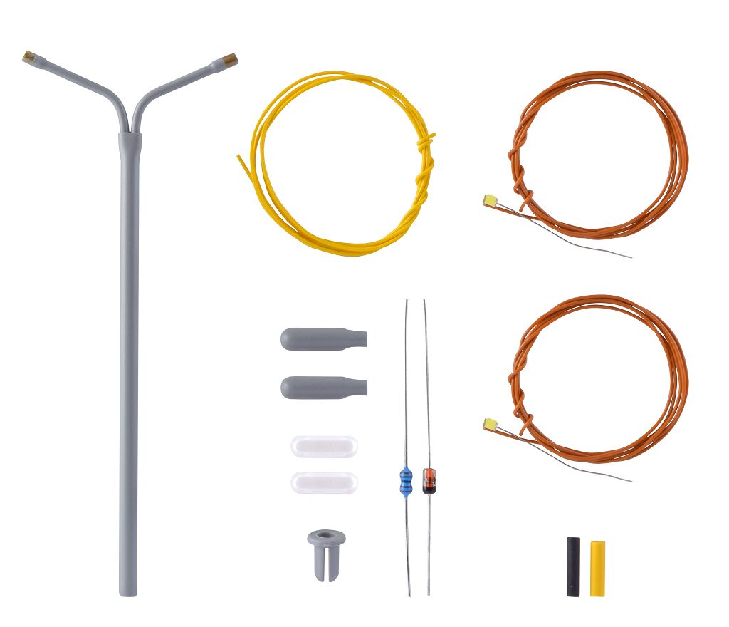 Viessmann 6923 - TT Kit Double Whip Light, 2 White LEDs