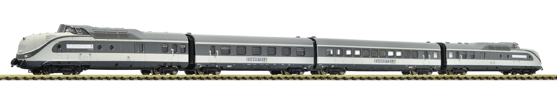 Fleischmann 7770009 - Set of 4 diesel multiple units VT11.5 Railadventure DC-Snd.