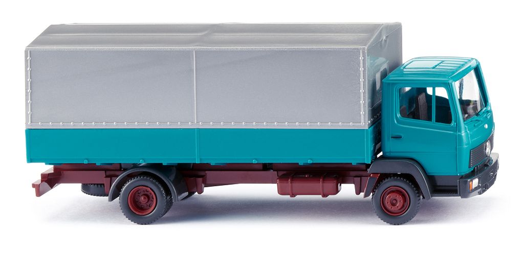 WIKING 043121 - Flatbed truck (MB LP 814) - turquoise