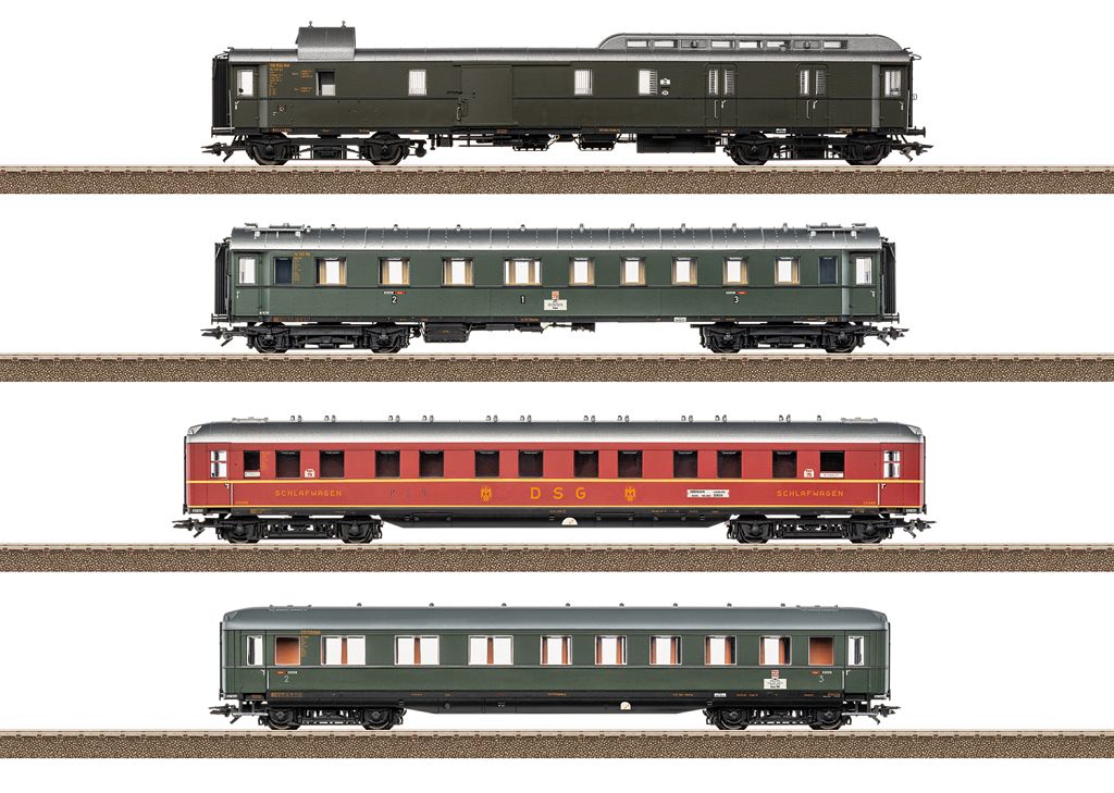 Trix T23651 - Express train carriage set 1 for the D 74