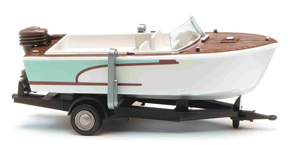 WIKING 009504 - Motorboat on trailer