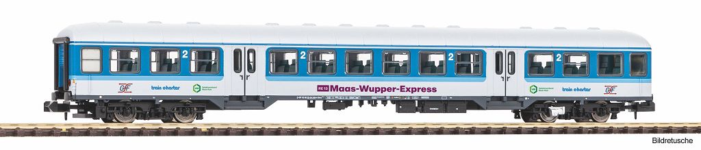 PIKO 40654 - N-Passenger car, 2nd class, Maas-Wupper-Express GFF VI
