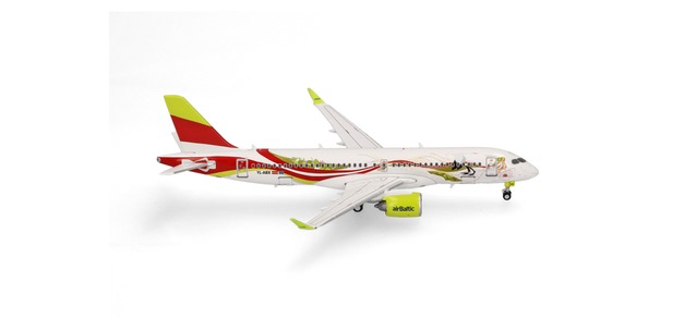 Herpa 562850 - airBaltic Airbus A220-300 "50th A220"