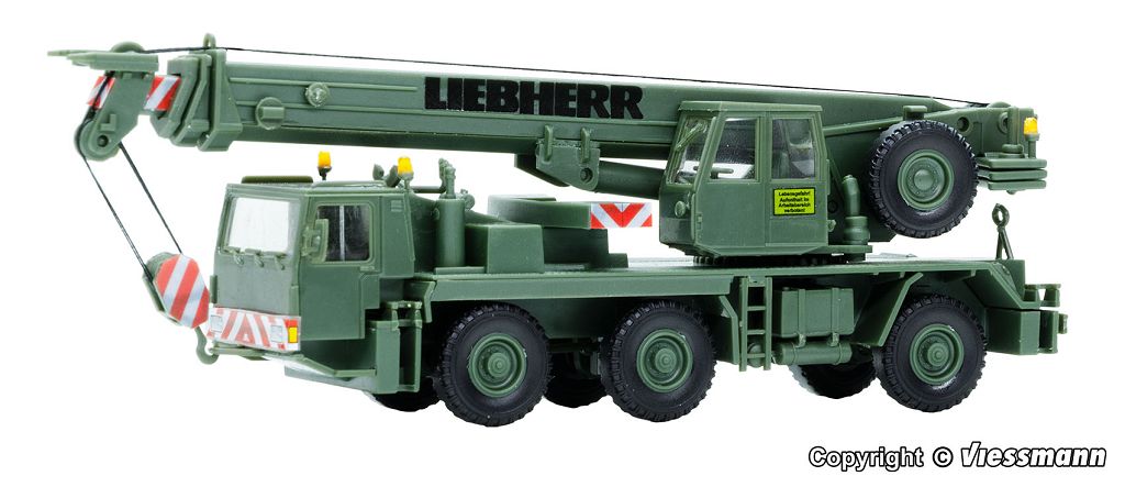 Kibri 18043 - H0 German Army LIEBHERR Mobile Crane LTM 1050/3