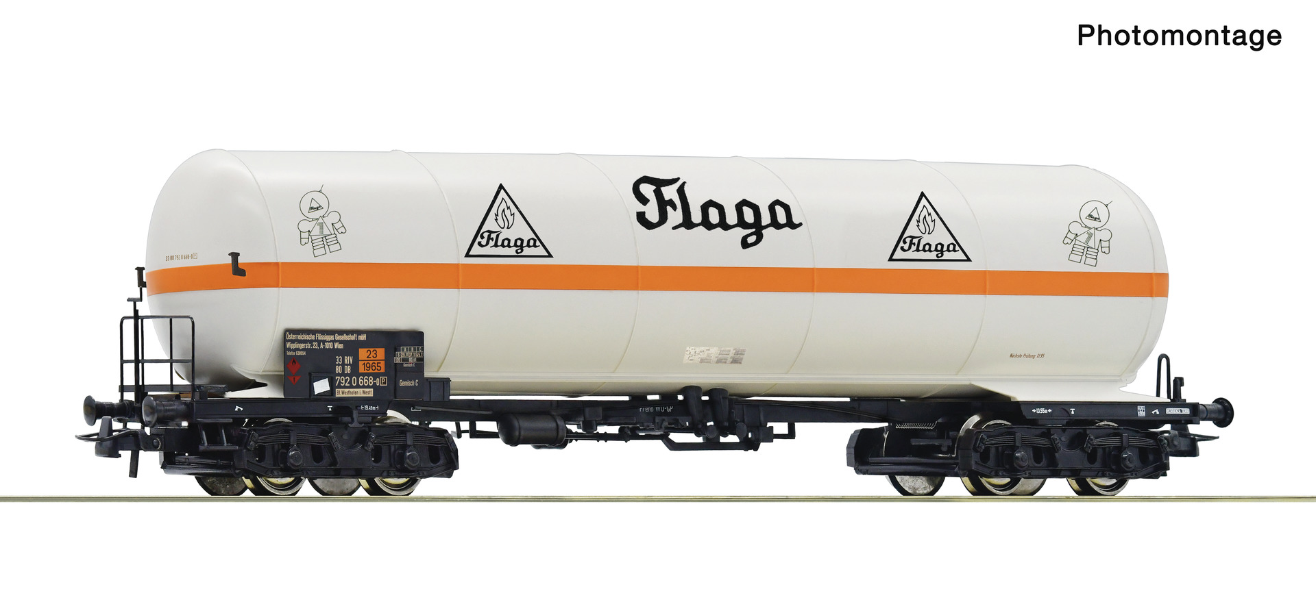 Roco 6600176 - Pressure gas tank wagon "Flaga" DB