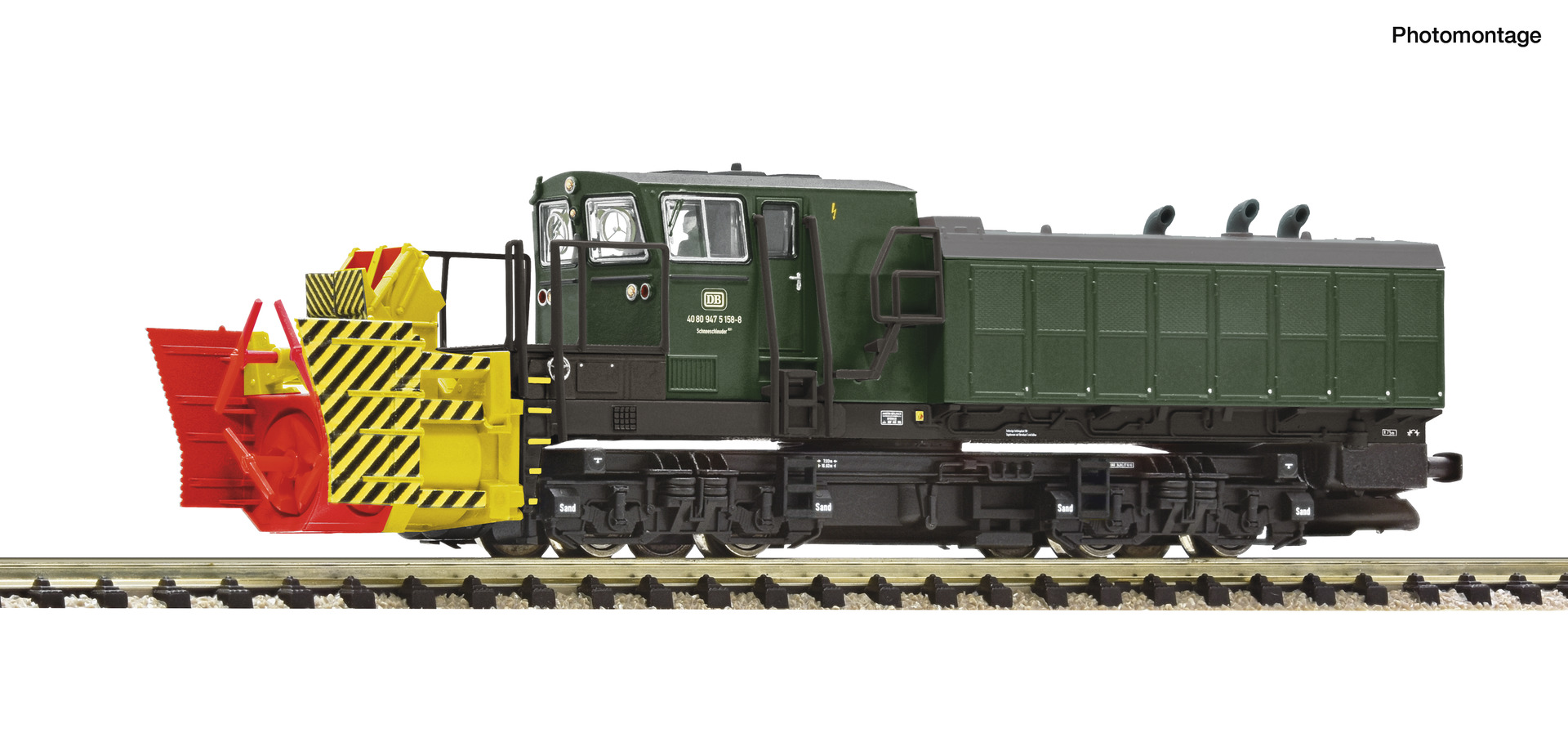 Fleischmann 7370040 - Beilhack Snow Blower DB green DC-Snd.