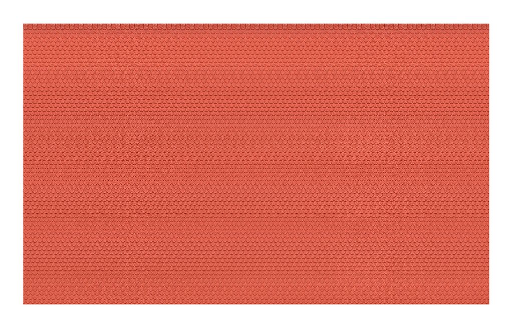 Vollmer 48830 - G roof panel beaver tail made of stone art, L 58 x W 95 cm