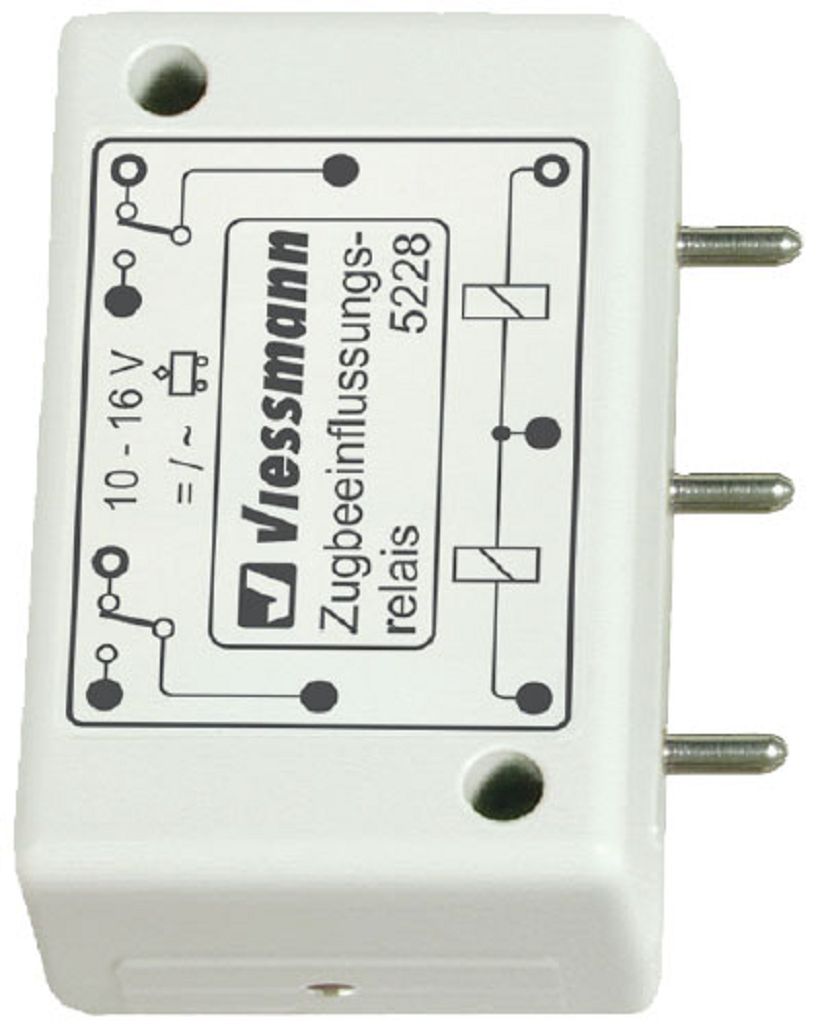 Viessmann 5228 - Train control relay, bistable, 2 x 1UM, negative switching pulse