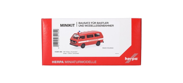 Herpa 012591-002 - MiniKits VW T3 Bus "Fire Department"
