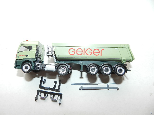Herpa "100 Years of Geiger" Herpa MAN TGS Semi-Trailer Tipper from Set 316699