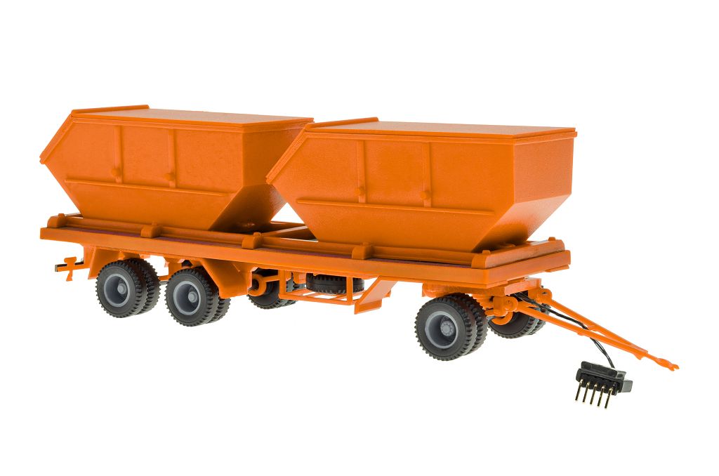 Viessmann 8225 - H0 3-axle container trailer, municipal orange, functional model