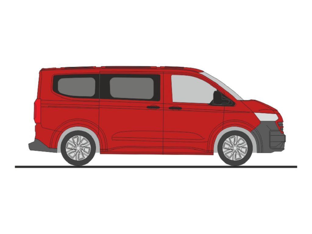 Rietze 11711 - Volkswagen Transporter T7 Panel Van KR FD intensive red