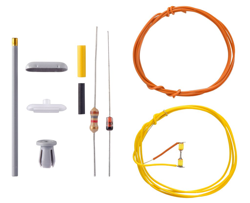 Viessmann 6626 - N gauge platform light kit, 2 white LEDs