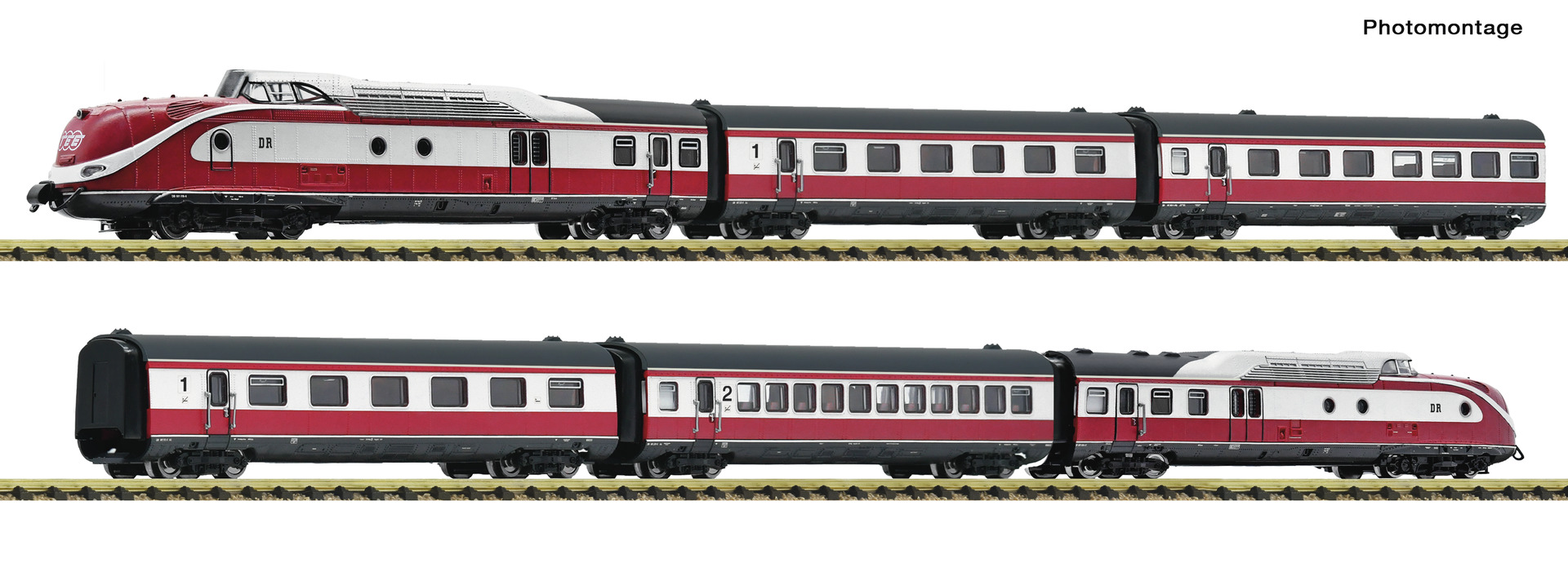 Fleischmann 7760010 - 6-piece set Diesel multiple unit VT 601 DR DC