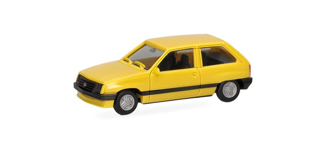 Herpa 029032 - Opel Corsa A 2-door, Jamaica yellow
