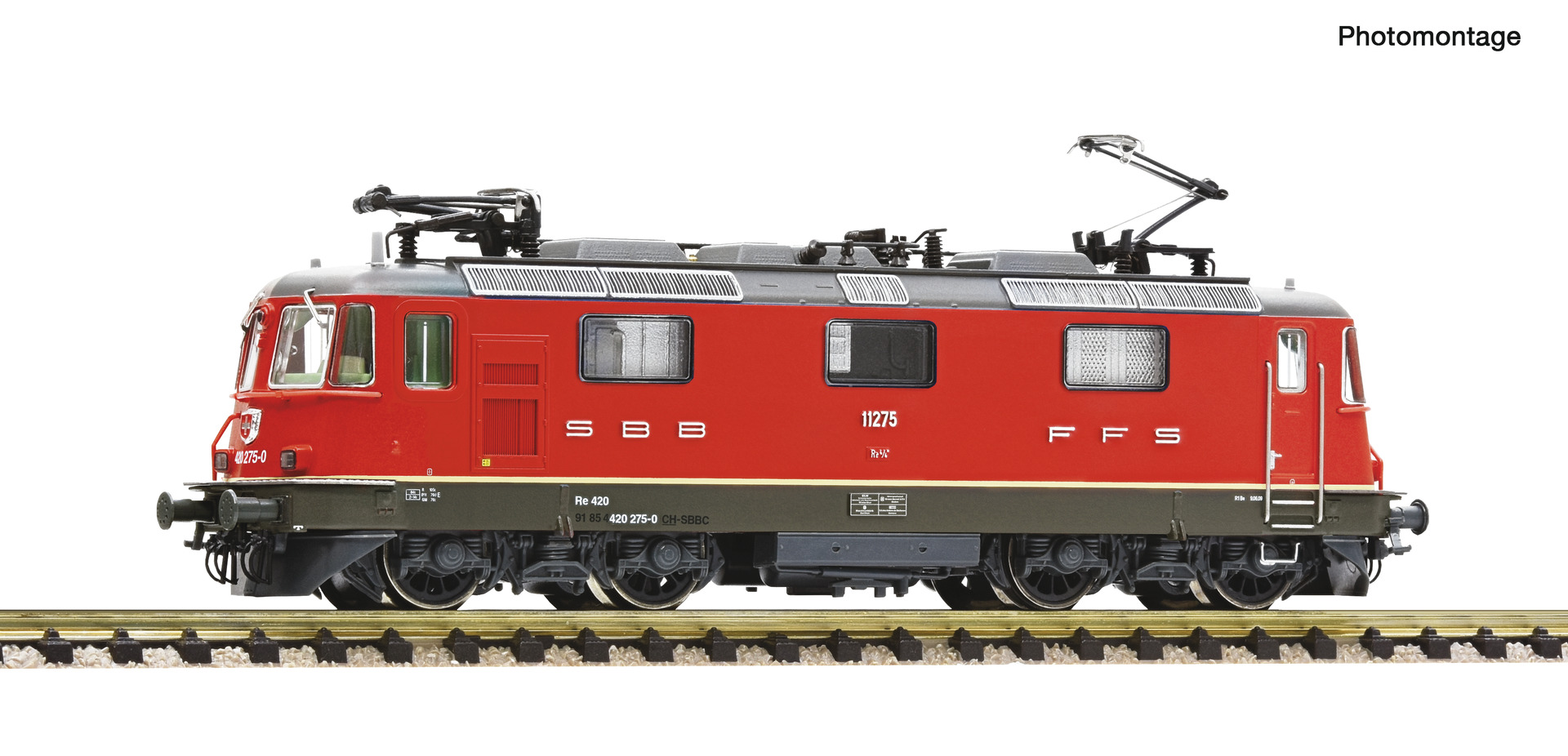 Fleischmann 7560045 - Electric locomotive Re 4/4II SBB red DC