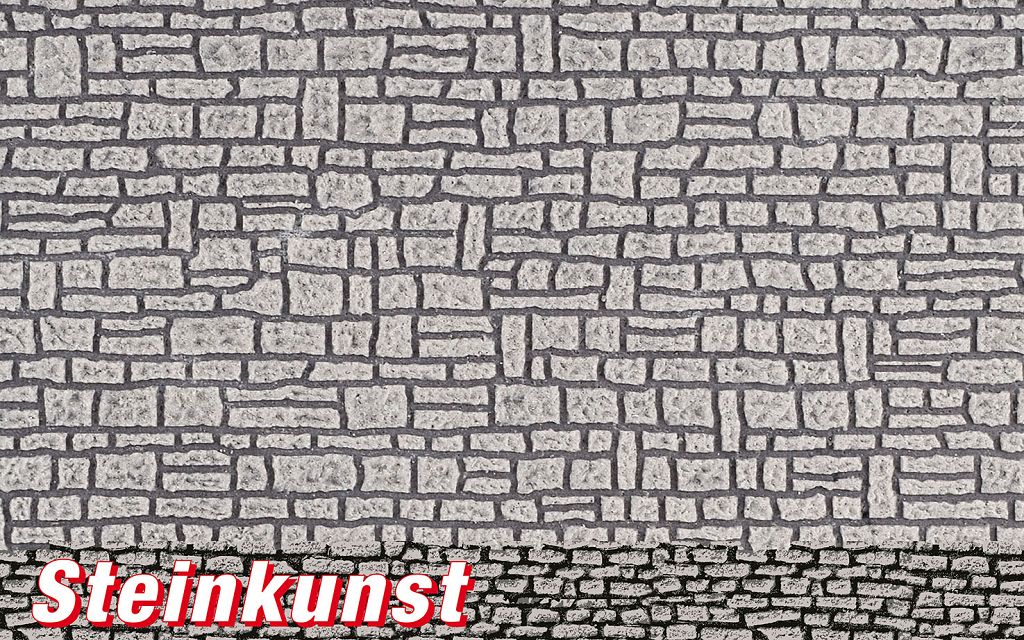 Vollmer 48821 - G Wall slab, house stone made of stone art, L 55 x W 34 cm