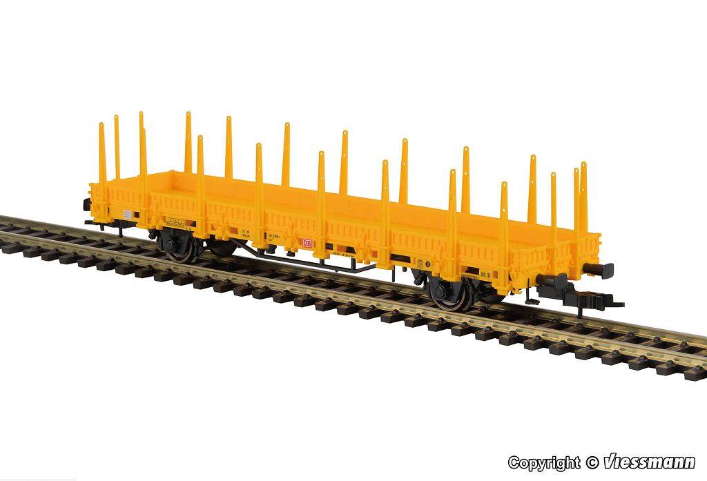 Kibri 16200 - H0 flat wagon, yellow