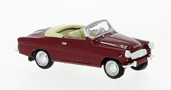 Brekina Starline BRE27437 - Skoda Felicia, dark red, 1959, 1:87
