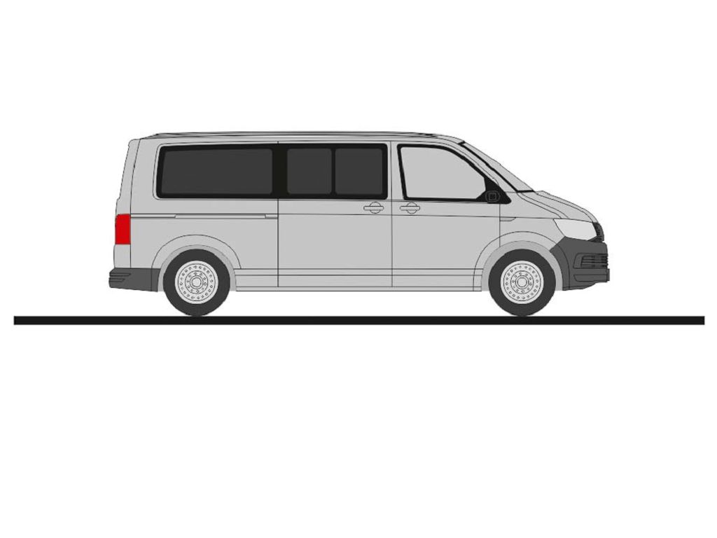 Rietze 11612 - Volkswagen T6 LR Bus FD reflex silver