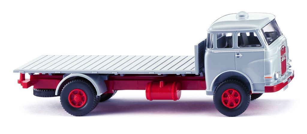WIKING 041605 - Flachpritschen-Lkw (MAN Pausbacke) - silver gray