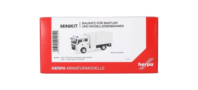 Herpa 014151 - MiniKit MAN TGM MzGW, white (1 piece)