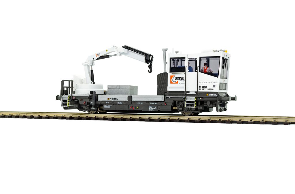 Viessmann 2630 - H0 ROBEL track maintenance vehicle 54.22 SERSA version with motorized crane, functional model for 2L