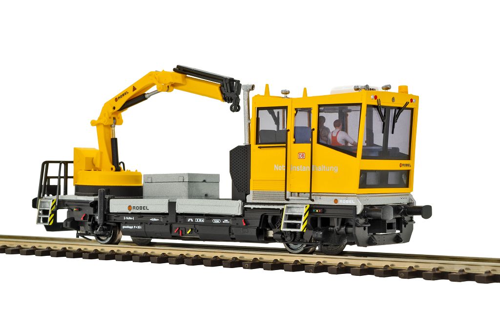 Viessmann 2620 - H0 ROBEL track maintenance vehicle 54.22 DB Netz with motorized crane, functional model for 2L