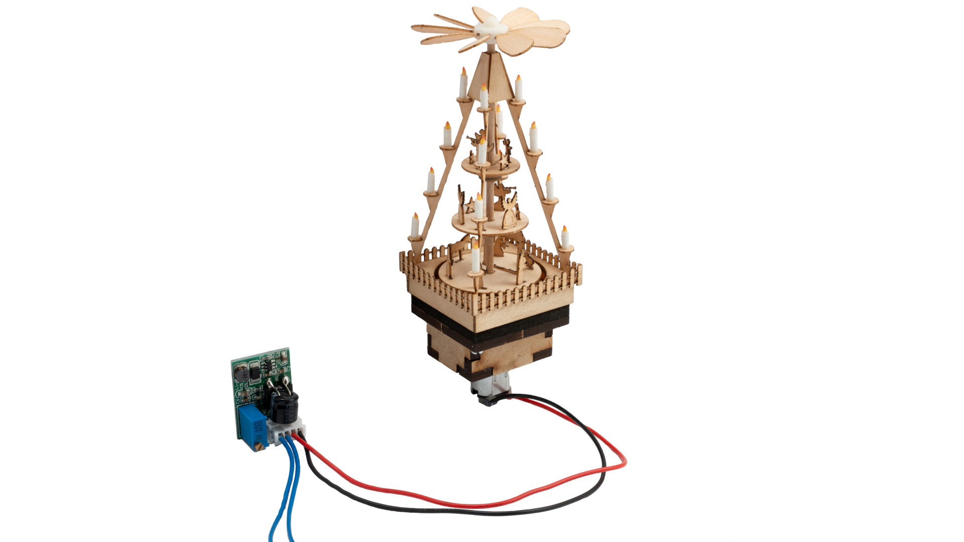 NOCH 66413 - micro-motion Christmas market pyramid