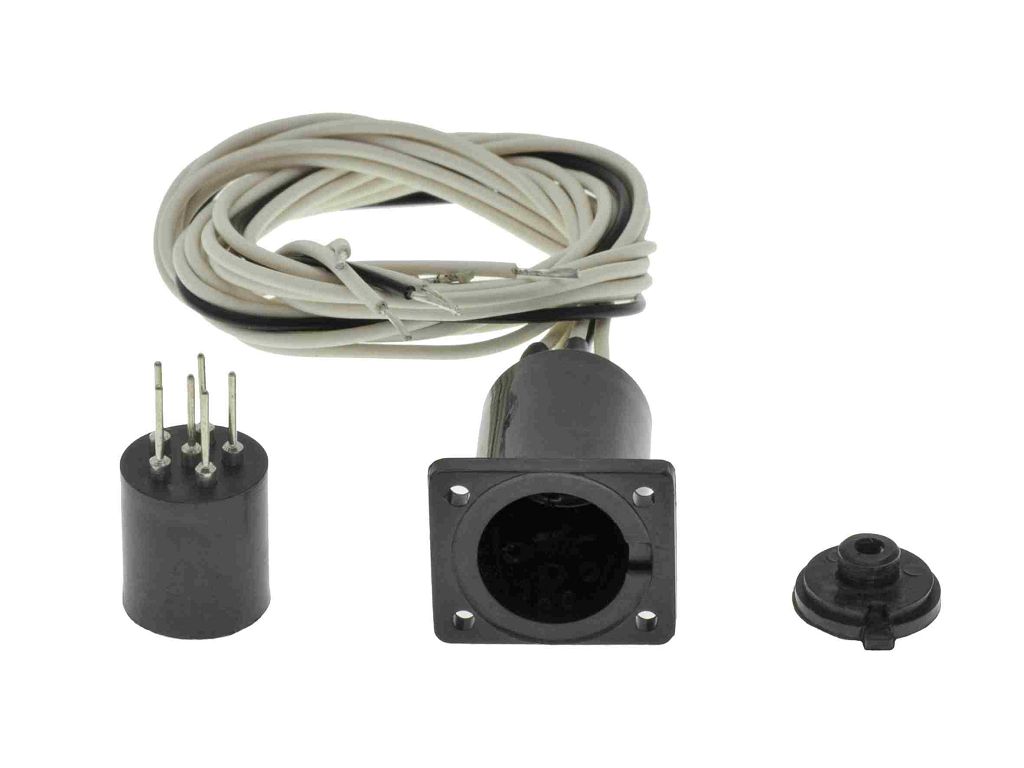 Viessmann 4650 - H0 Cylinder plug base 6-pin with connecting cables