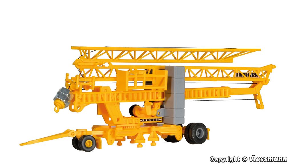 Kibri 10390 - H0 LIEBHERR SK 20 Fast-erecting crane with trailer