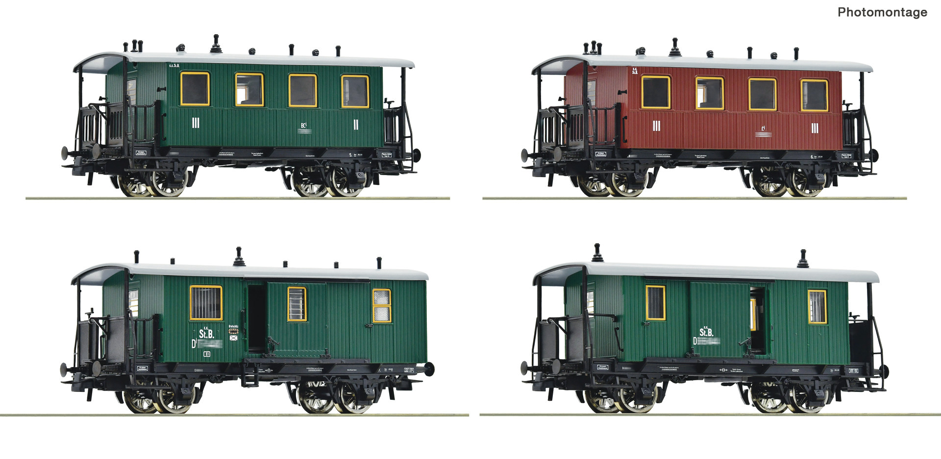 Roco 6200190 - 4-piece set passenger train KKSTB