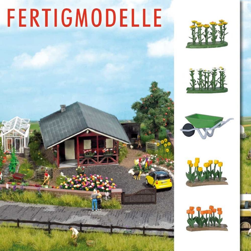 BUSCH 1231 - Tulips and daisies, fully assembled