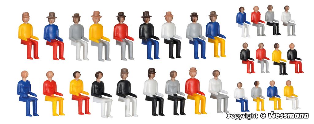 Kibri 38114 - H0 Decoration Set Seated Figures