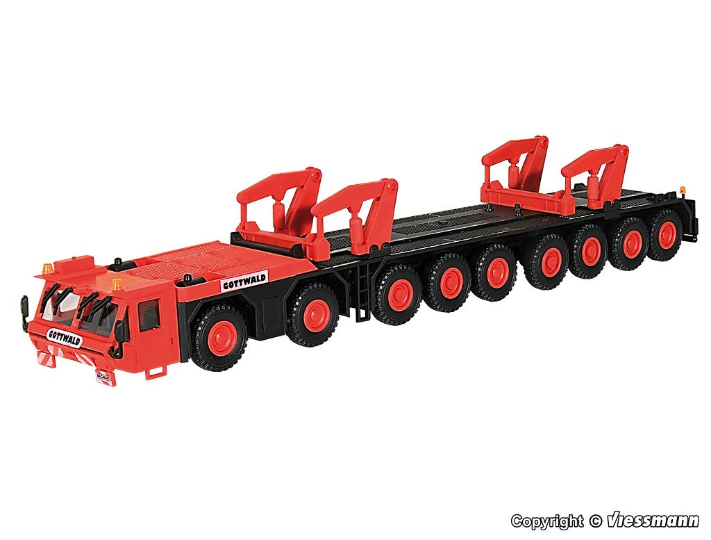 Kibri 10442 - H0 Transport vehicle for GOTTWALD telescopic crane