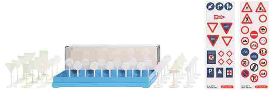 WIKING 001811 - Accessory pack - Traffic signs for street map