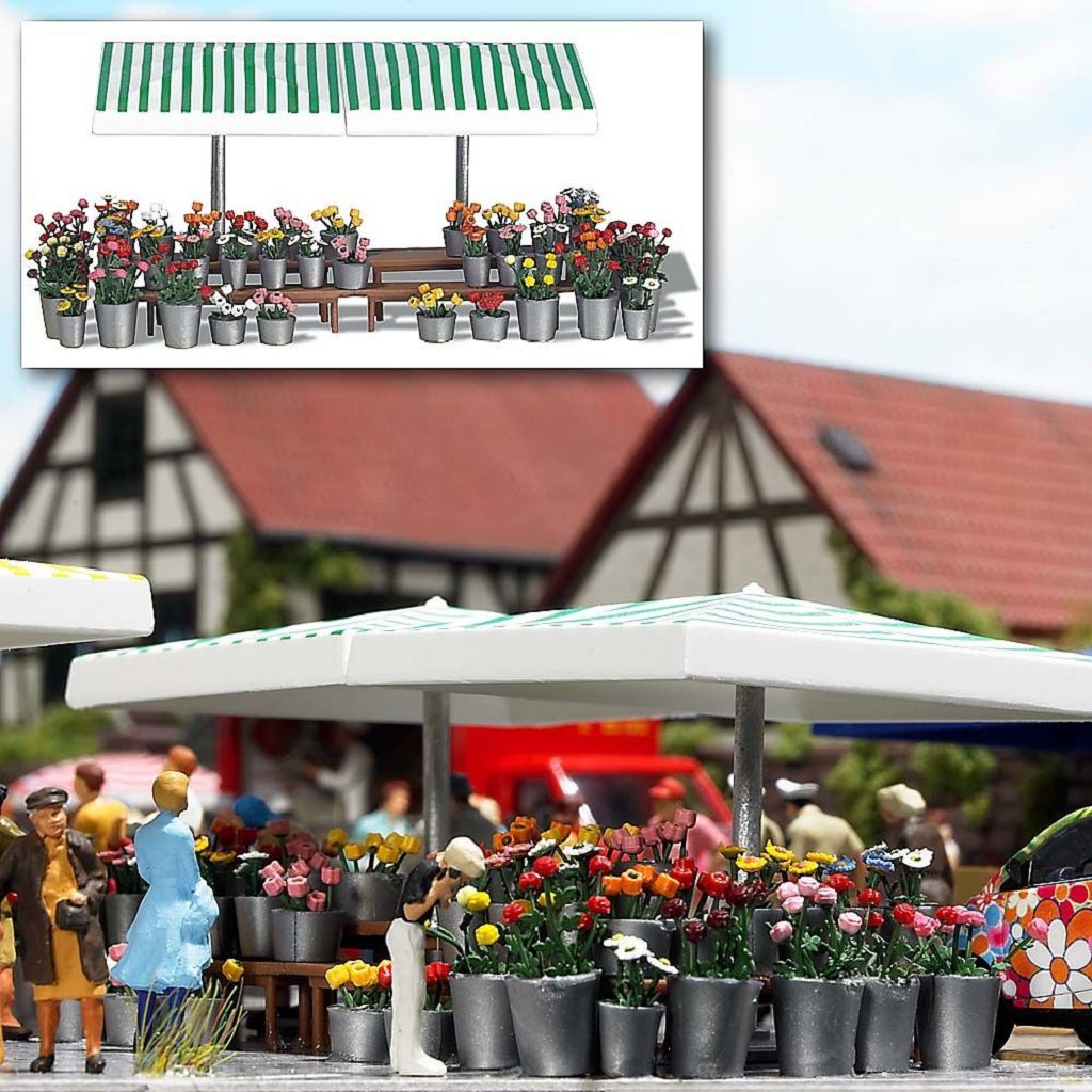 BUSCH 1072 - Market stall »Flowers«