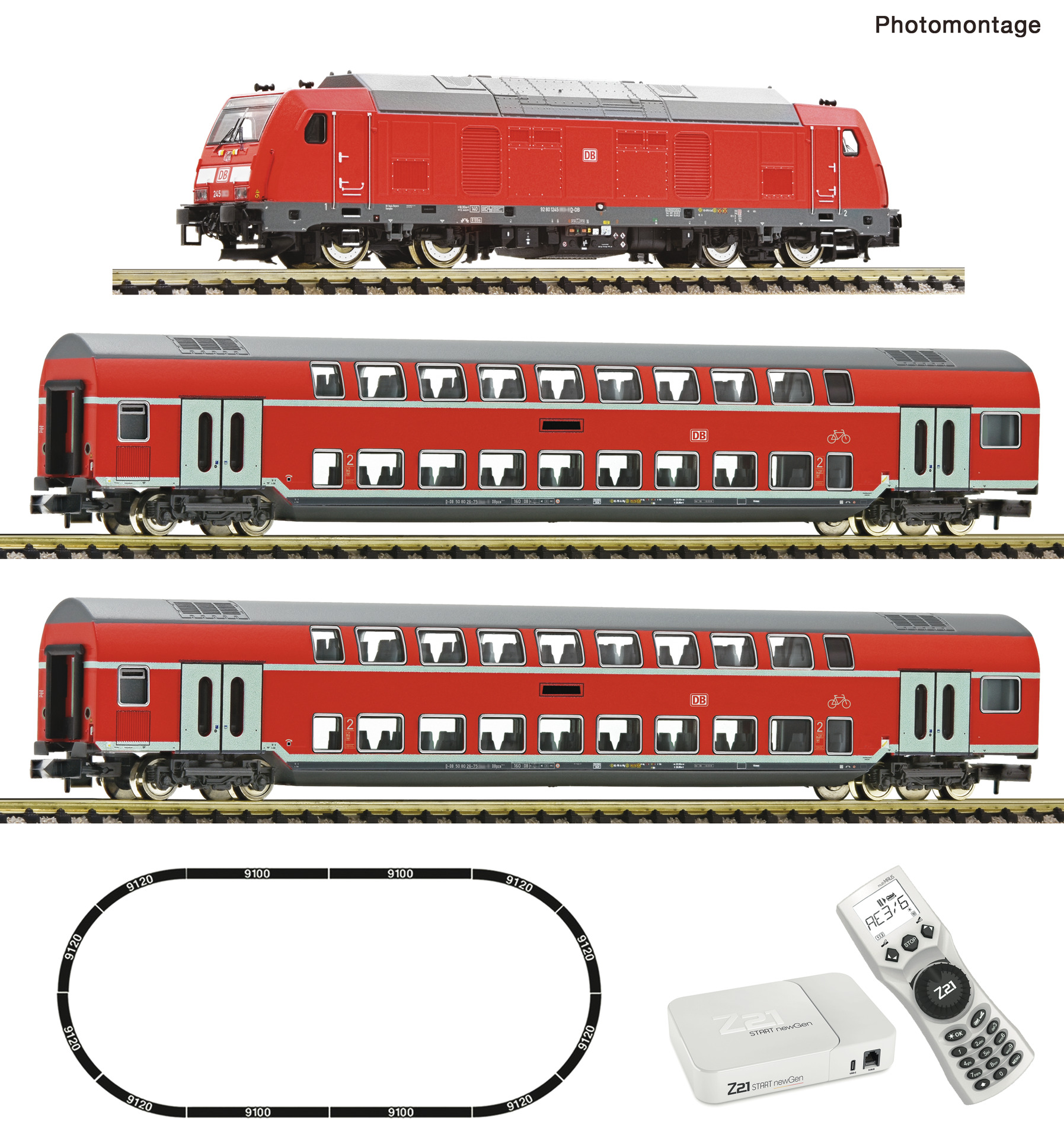 Fleischmann 5170006 - Z21 start newGen Starter Set Diesel Locomotive BR 245+RE DCC